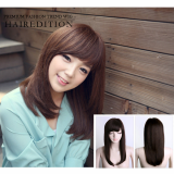 HUMAN HAIR WIG_ Full coverage_Hair extension_Volume straight